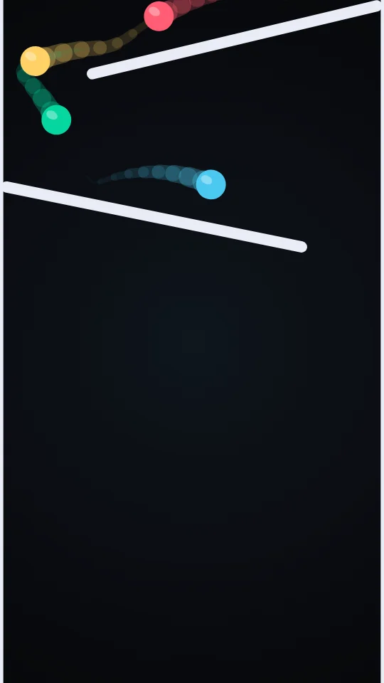 Climax frame of the Slalom scene, drawn by the engine