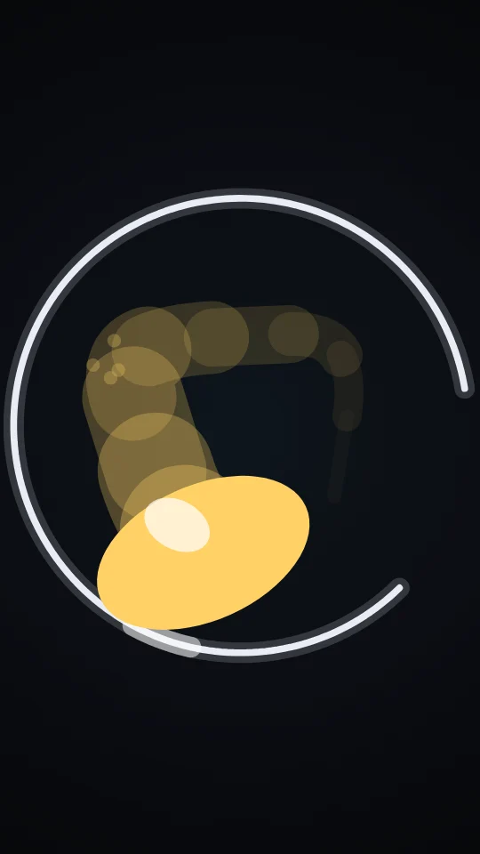 Climax frame of the Ball sumo scene, drawn by the engine